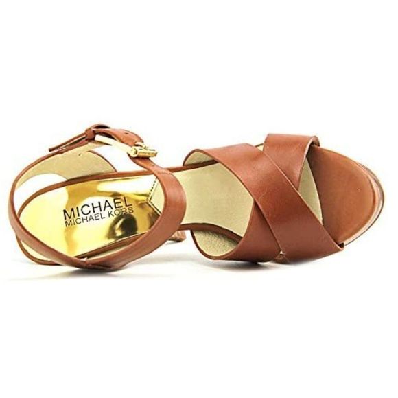 Michael Michael Kors Heels Brown Oksana Stiletto Sandals Size 7.5 - Picture 3 of 12